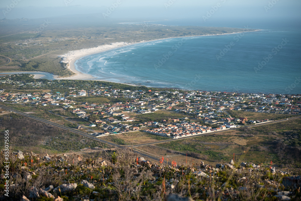 view from Franskraal mountain Western Cape South Africa