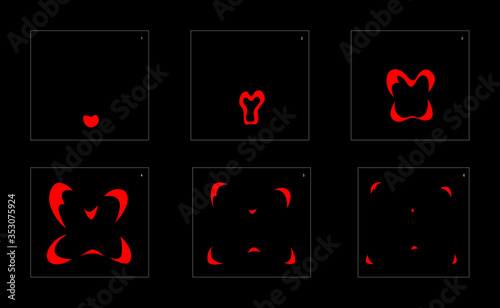 Fire explosion effect. Explosion Animation effect. Animation Sprite sheet for games, cartoon or animation. vector style animation effect 1076.