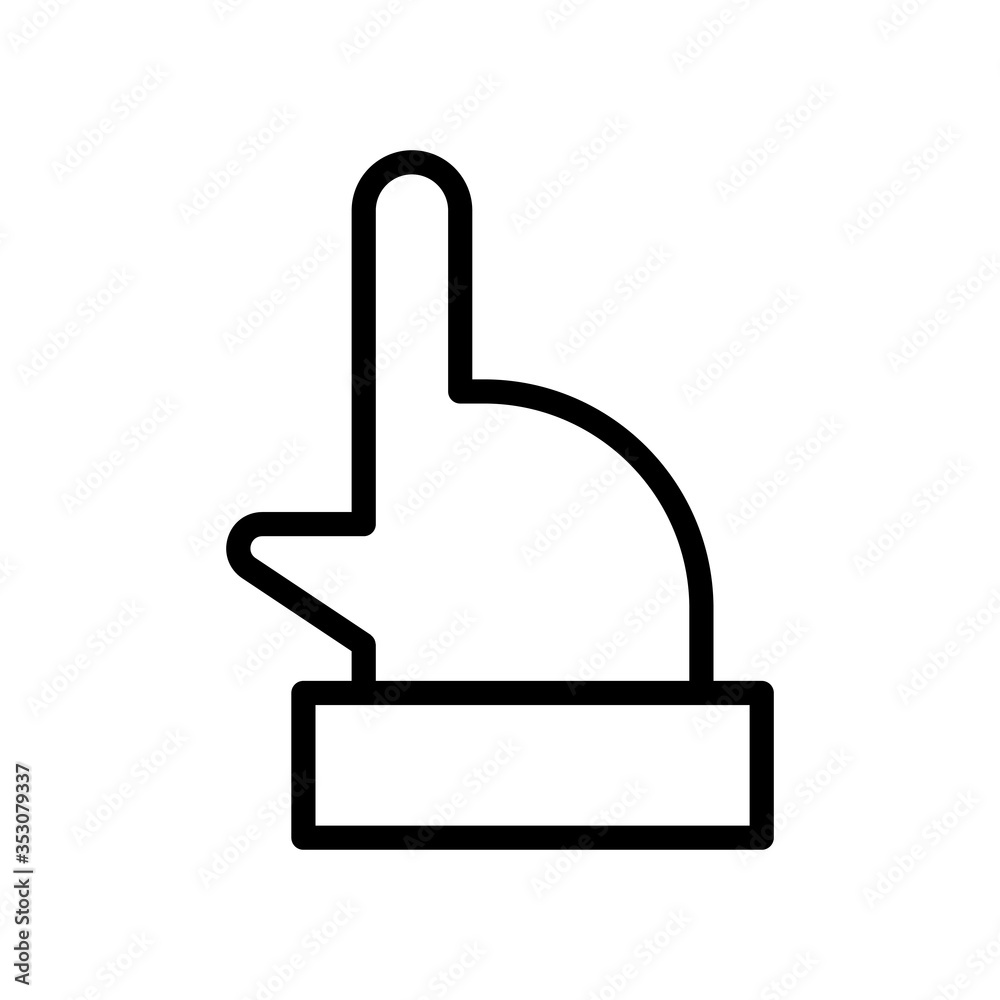 hand gesture line icon hand gesture line icon