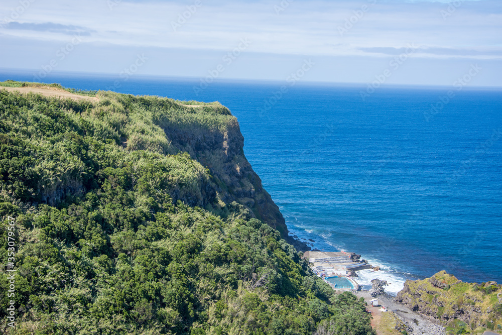 Obraz premium Walk on the Azores archipelago. Discovery of the island of Sao Miguel, Azores.