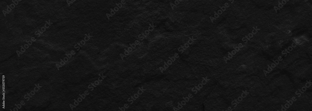 Stone black texture background. Dark cement, concrete grunge. Tile gray, Marble pattern, Wall black background blank for design - obrazy, fototapety, plakaty 