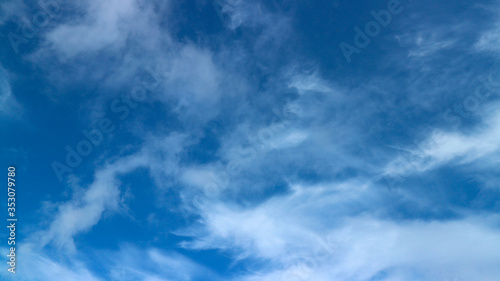 blue sky with clouds