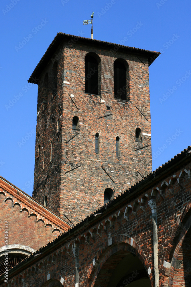Sant'Ambrogio church in milan (italy)