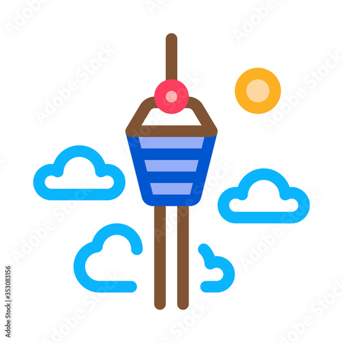 Photography kuala lumpur icon vector