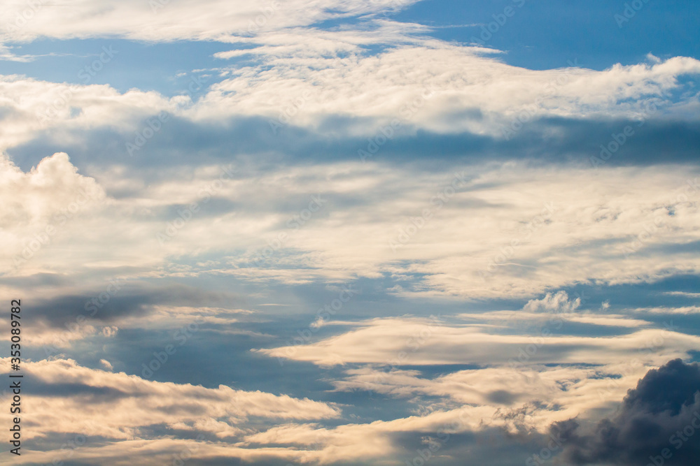 colorful dramatic sky with cloud at sunset colorful dramatic sky with cloud at sunset