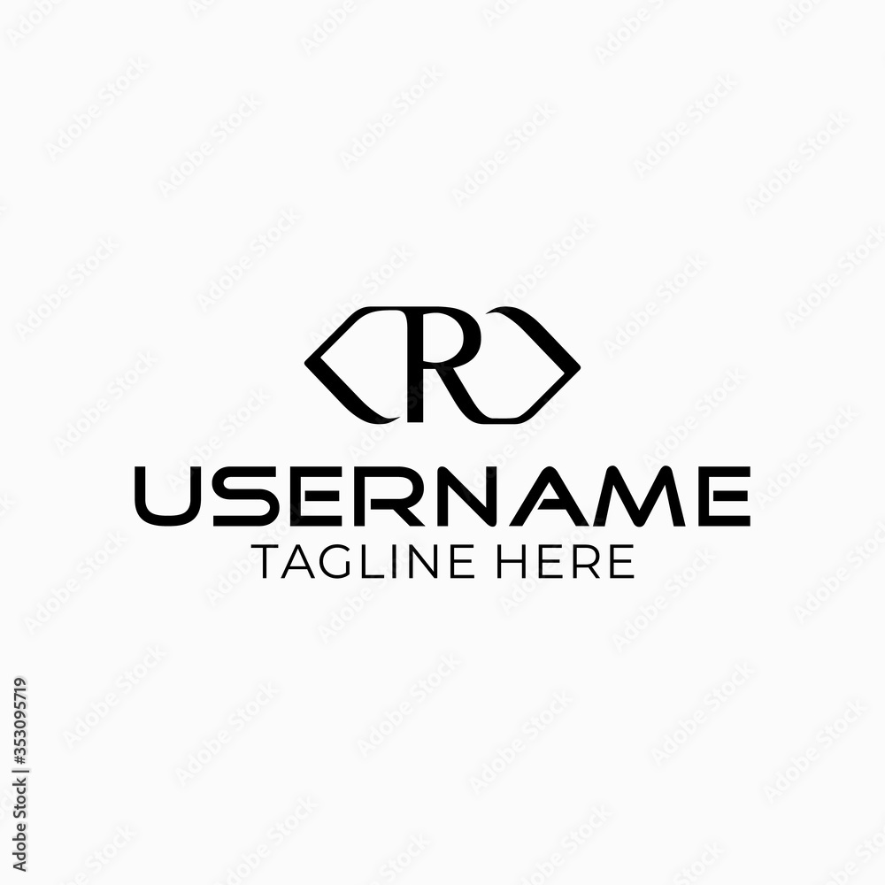 Monogram logo design KRX letters. Monogram logo design KRX letters.
