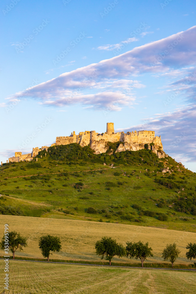 Ruin of Spis Castle in Slovakia