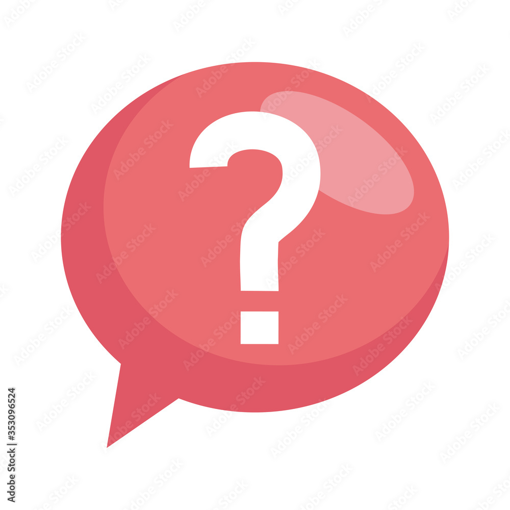 chat message in speech bubble with question sign on white background vector illustration design chat message in speech bubble with question sign on white background vector illustration design