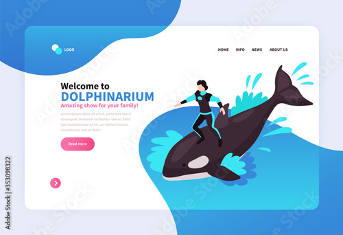 Welcome To Dolphinarium Landing Page