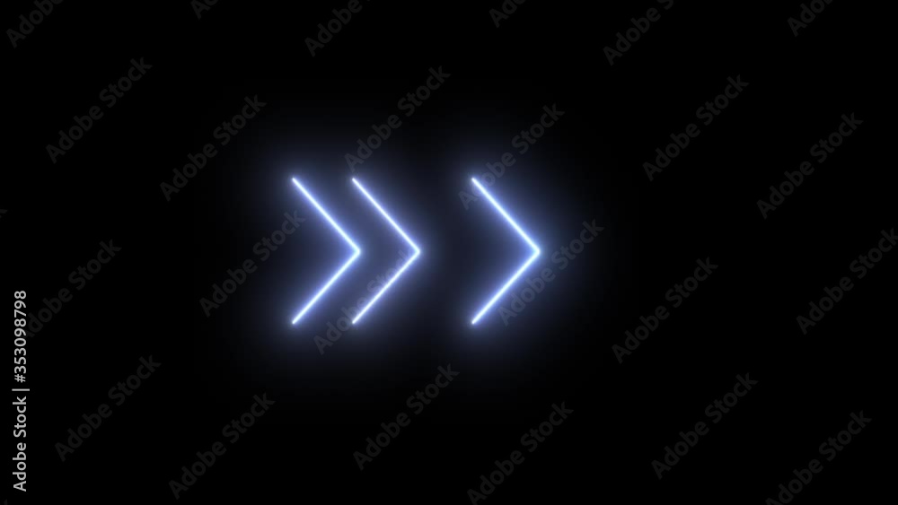 Animation of arrow-shaped light on a black background. Can be used to compose various media such as news, presentations, online media, social media, live and TV Animation of arrow-shaped light on a black background. Can be used to compose various media such as news, presentations, online media, social media, live and TV