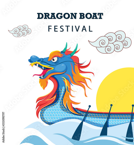 Chinese dragon boat festival. Concept