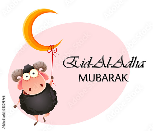 Eid al-Adha Mubarak greeting card