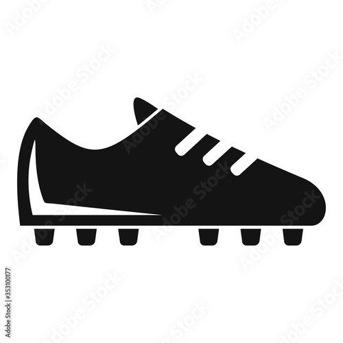 Soccer boot icon. Simple illustration of soccer boot vector icon for web design isolated on white background