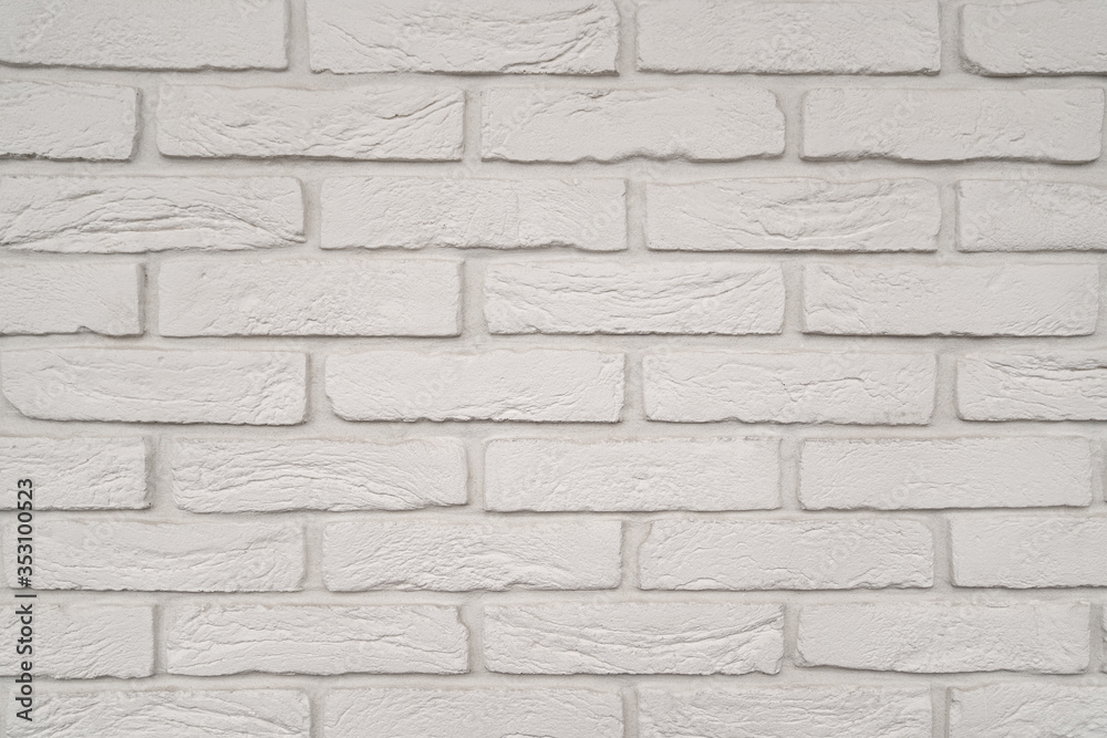 Fototapeta premium wall of white brick. stone background.