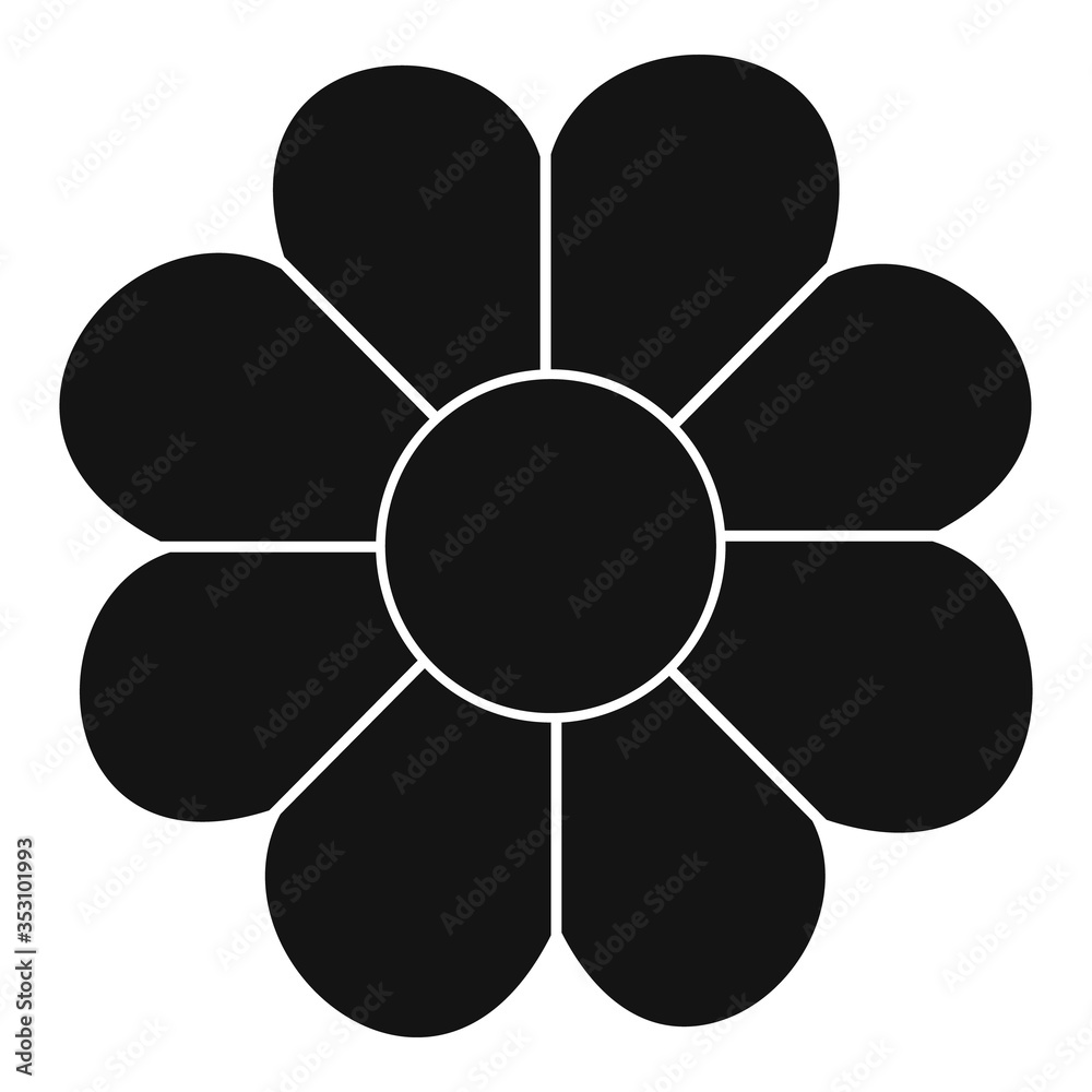 Butter flower biscuit icon. Simple illustration of butter flower biscuit vector icon for web design isolated on white background Butter flower biscuit icon. Simple illustration of butter flower biscuit vector icon for web design isolated on white background