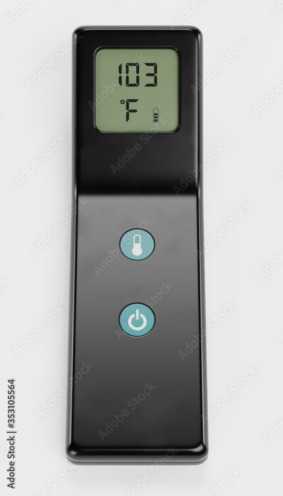 Realistic 3D Render of Thermometer Realistic 3D Render of Thermometer