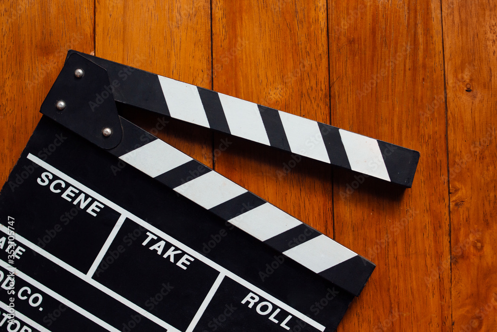 Obraz premium movie clapper board