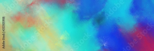 abstract colorful diagonal background with lines and medium turquoise  tan and dark slate blue colors. art can be used as background or texture