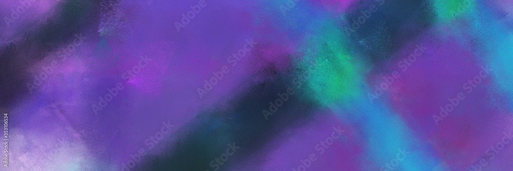 Fototapeta premium abstract colorful diagonal background with lines and dark slate blue, very dark blue and light sea green colors. can be used as poster, background or banner