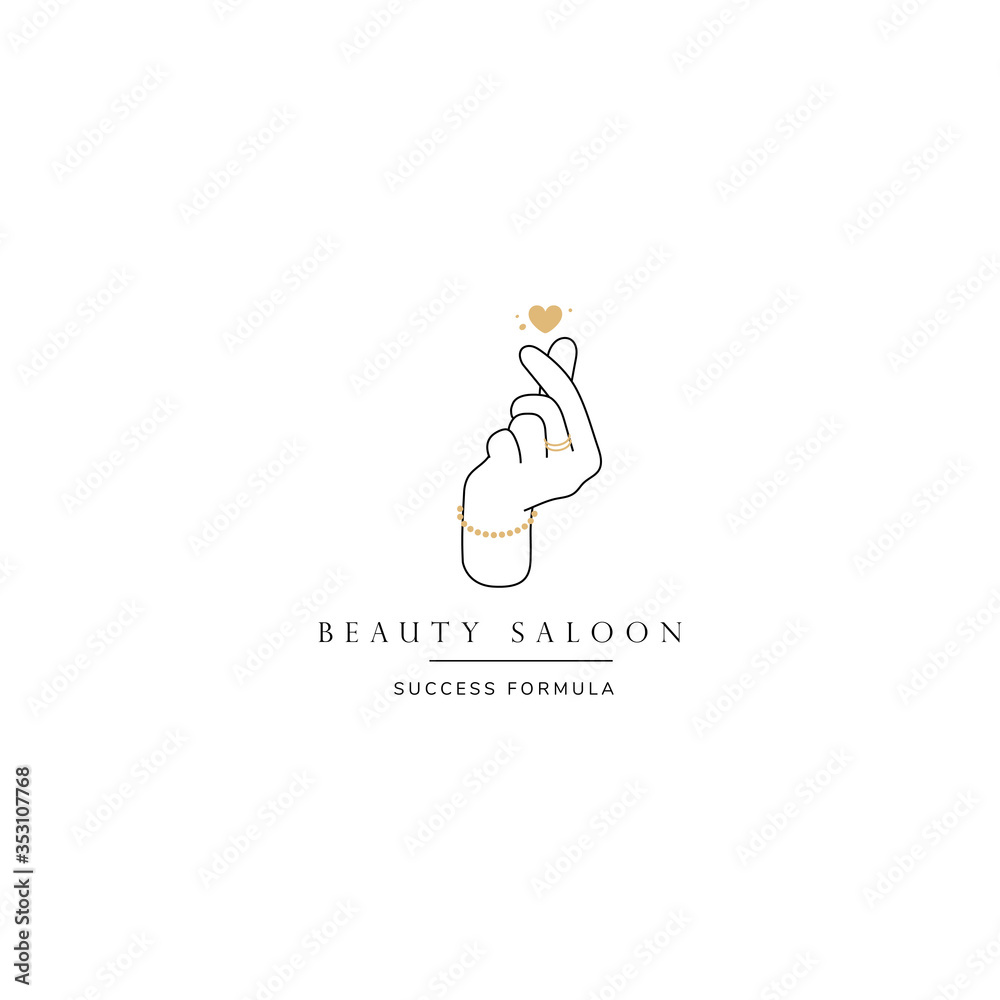 Hand line logo gesture. Vector illustration on white background. Hand drawn style. Love, care, skin and tattoo vector illustrations. Hand line logo gesture. Vector illustration on white background. Hand drawn style. Love, care, skin and tattoo vector illustrations.