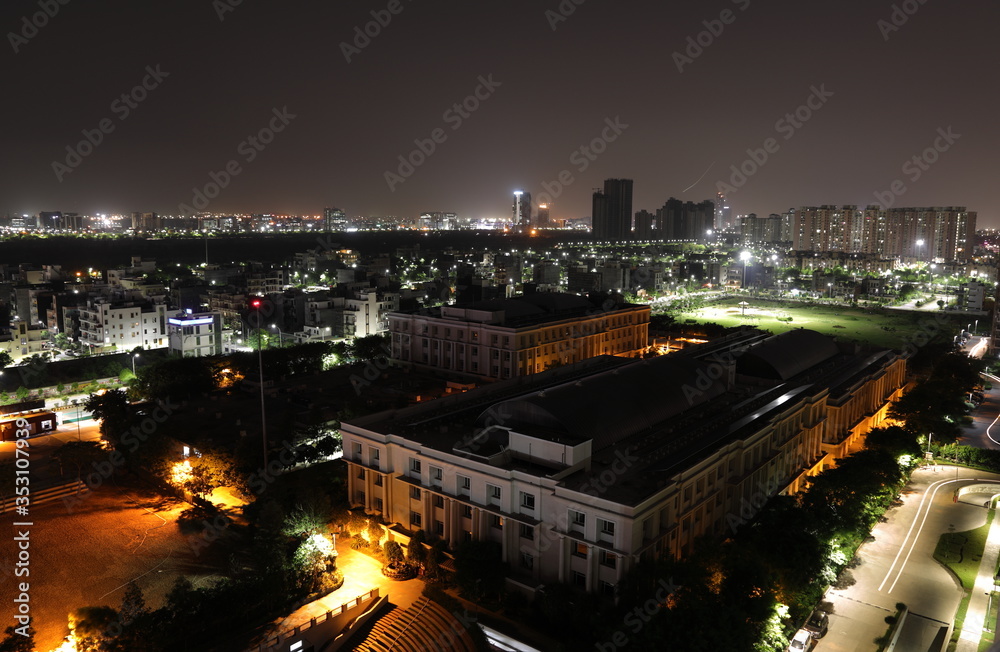 Night view of NOIDA- as seen from my balcony.