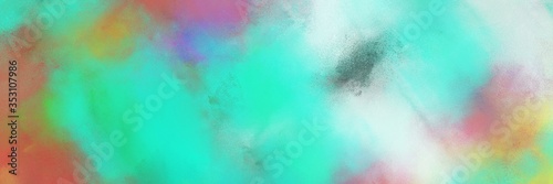 abstract colorful diagonal background with lines and medium aqua marine, turquoise and pastel brown colors. art can be used as background illustration