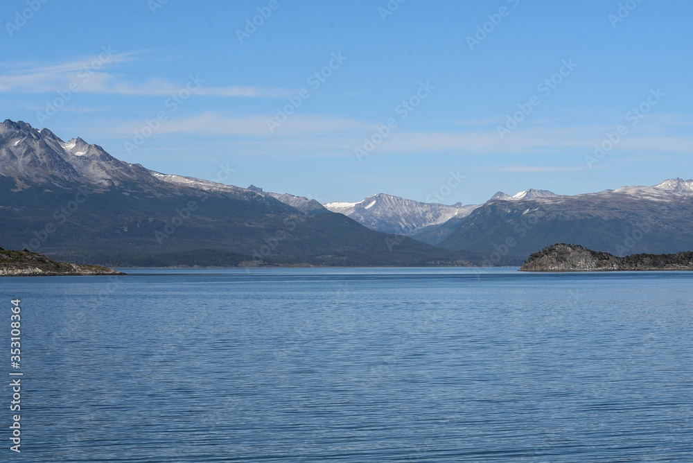 Ushuaia, City at the End of the World, Argentina. This is place is full of mountains and rivers and snow around the city center, and the city center is a little town, look like more a village than a c