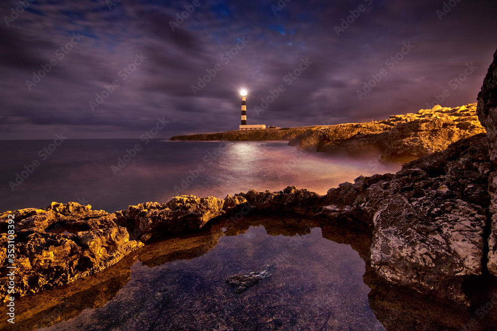 Lighthouse by night Lighthouse by night