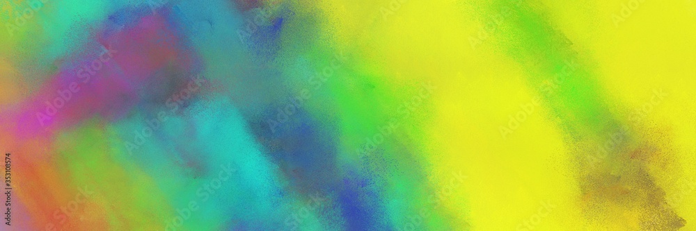 abstract colorful diagonal background with lines and yellow green, blue chill and green yellow colors. can be used as texture, background or banner