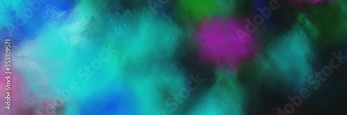 abstract colorful diagonal background with lines and dark slate gray, medium turquoise and very dark blue colors. can be used as texture, background or banner