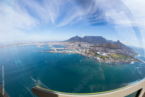 Cap town waterfront aerial view