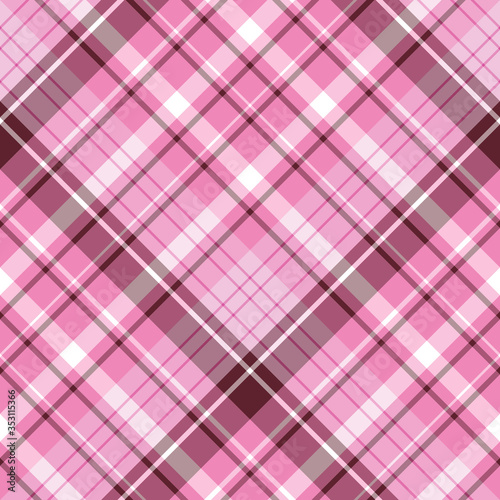 Seamless pattern in summer creative pink colors for plaid, fabric, textile, clothes, tablecloth and other things. Vector image. 2