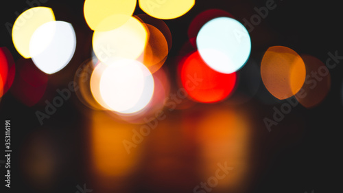 blur colorful nigh bokeh vintage colortone for background © CHAIYANAT
