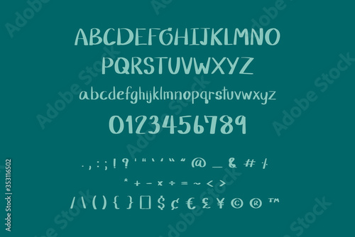 This set is alphabets A-Z, numeral and punctuation that you can use on your logos, social media, print etc.