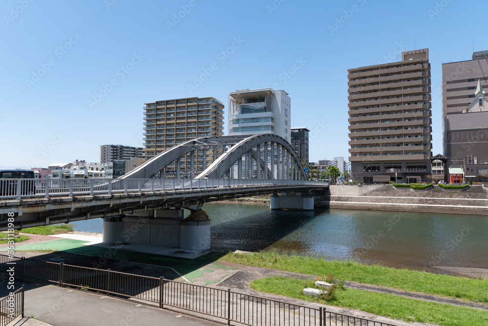 狩野川と御成橋 狩野川と御成橋