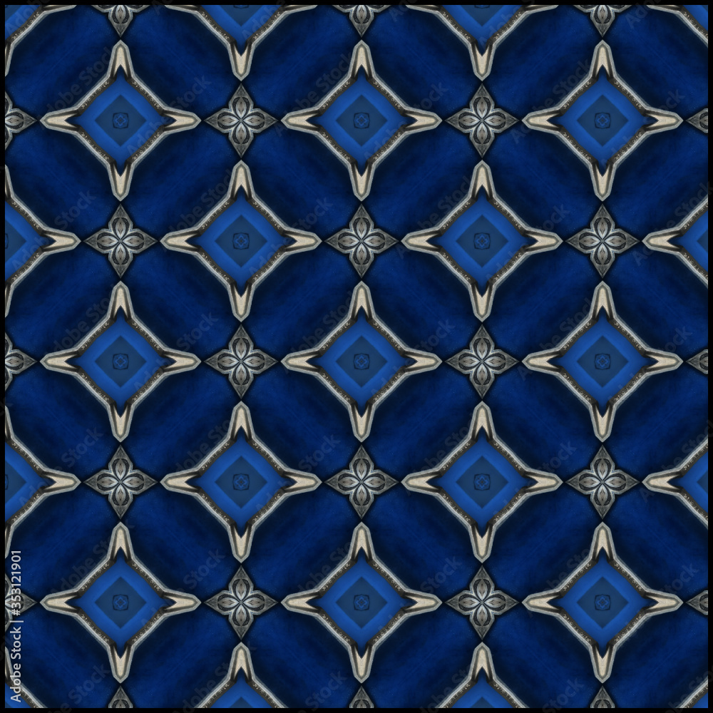 Naklejka premium blue metal background