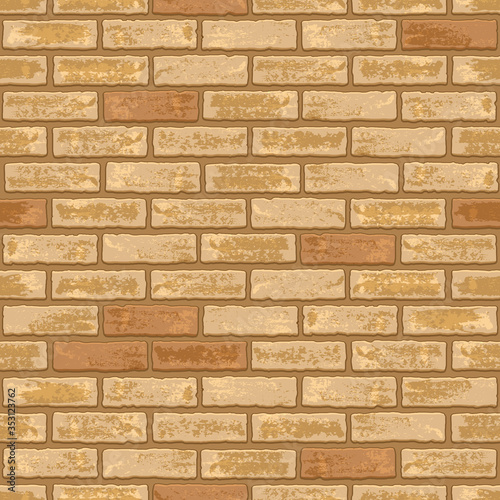 Brown brick wall pattern