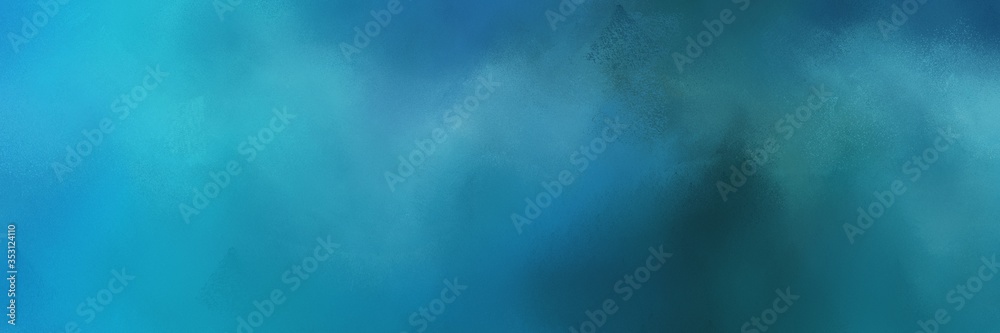 colorful teal blue, steel blue and dark slate gray colored vintage abstract painted background with space for text or image. distressed old textured background with space for text or image