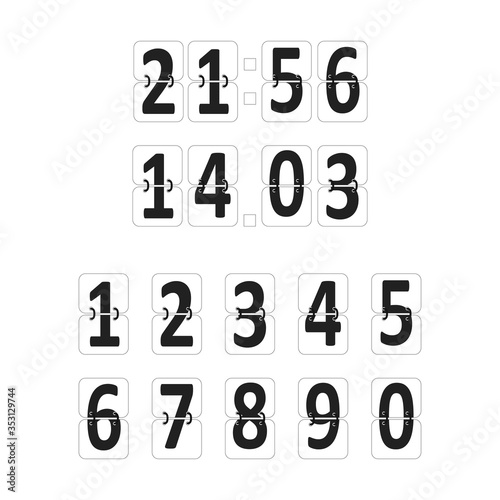 Clockt counter, great design for any purposes. Countdowm flat vector concept.