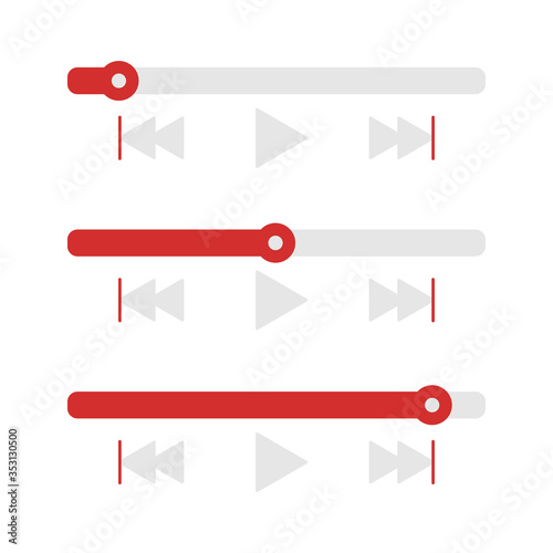 Player icon on white background. Scale meter vector illustration for your design.
