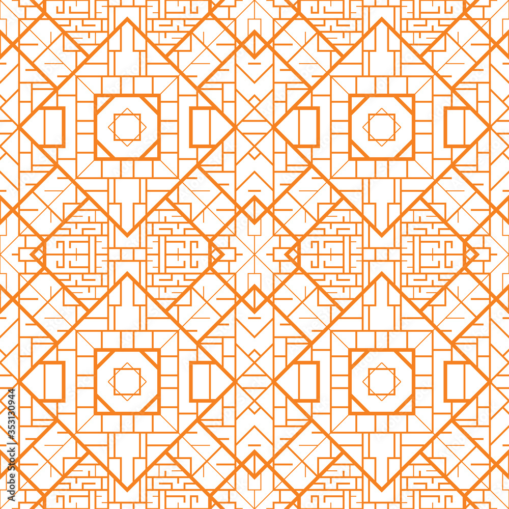 Fototapeta premium Seamless geometric pattern.