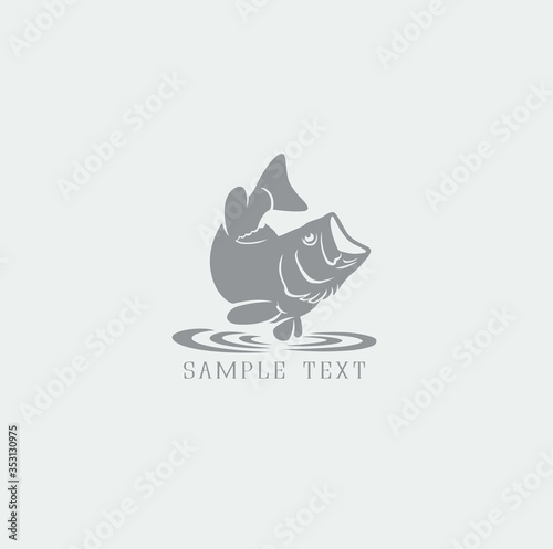 bass fish logo