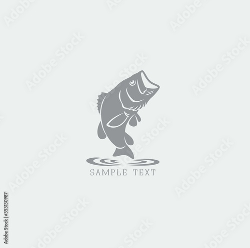 bass fish logo