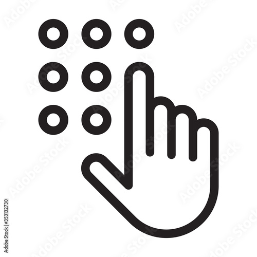 Code lock icon
