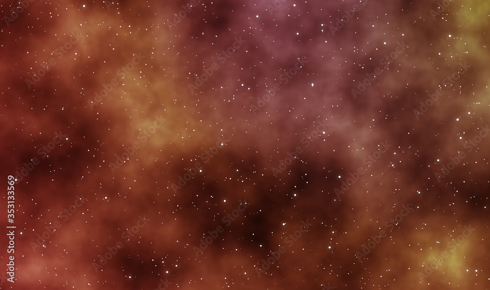 Obraz premium Spacescape illustration graphic design background