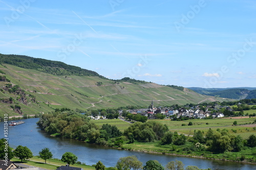 Steillagenweinbau an der Mittelmosel photo