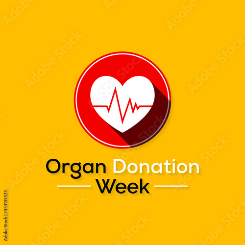 Vector illustration on the theme of Organ Donation week observed each year during September.