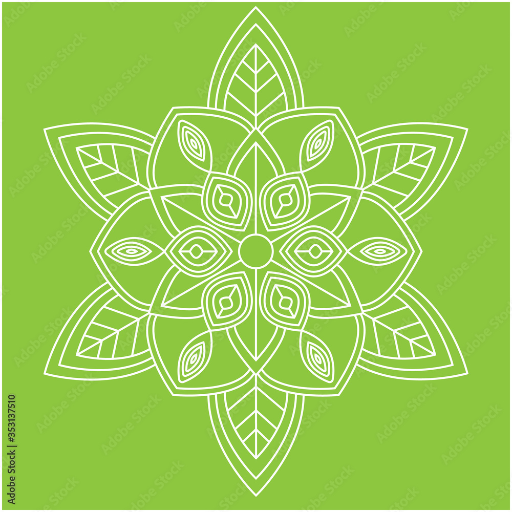 blooming mandala green nature relax blooming mandala green nature relax
