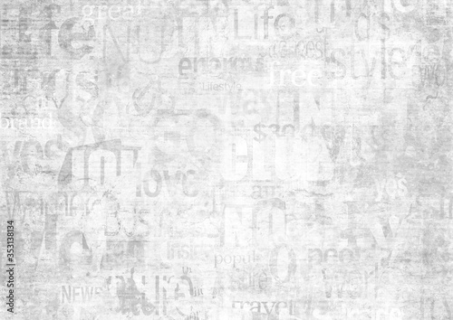 Old vintage grunge newspaper paper texture background.