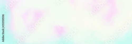 abstract vintage horizontal background header with white smoke, pale turquoise and light cyan color. can be used as header or banner